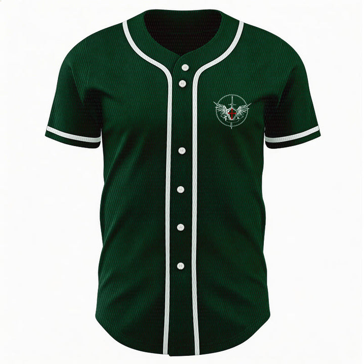Christianartworkshop St.Michael Archangel Defend Us Unisex Baseball Jersey - image 43