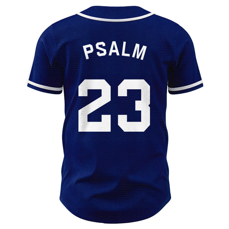 Christianartworkshop Retro Sport Style Psalm 23 Unisex Baseball Jersey - image 4