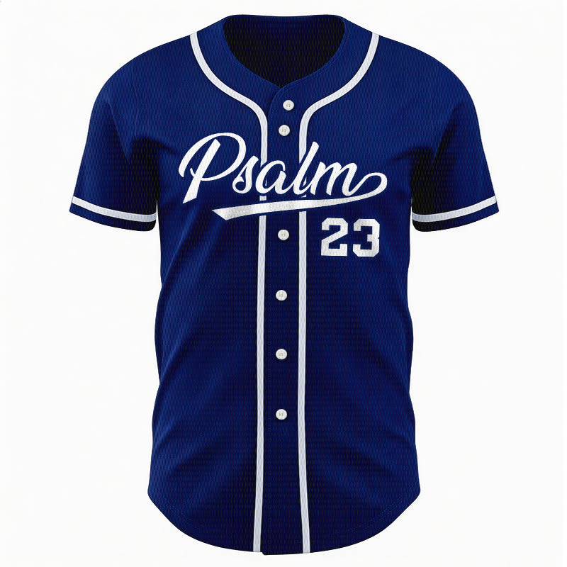 Christianartworkshop Retro Sport Style Psalm 23 Unisex Baseball Jersey - image 1