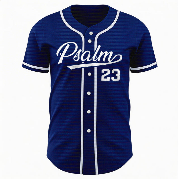 Christianartworkshop Retro Sport Style Psalm 23 Unisex Baseball Jersey - image 1