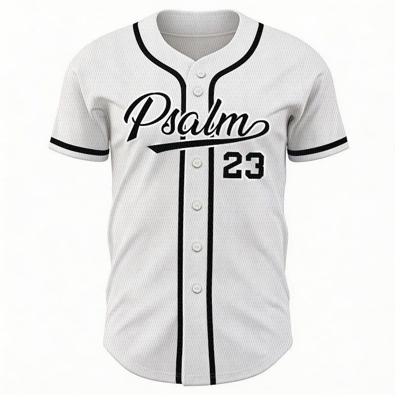 Christianartworkshop Retro Sport Style Psalm 23 Unisex Baseball Jersey - image 8
