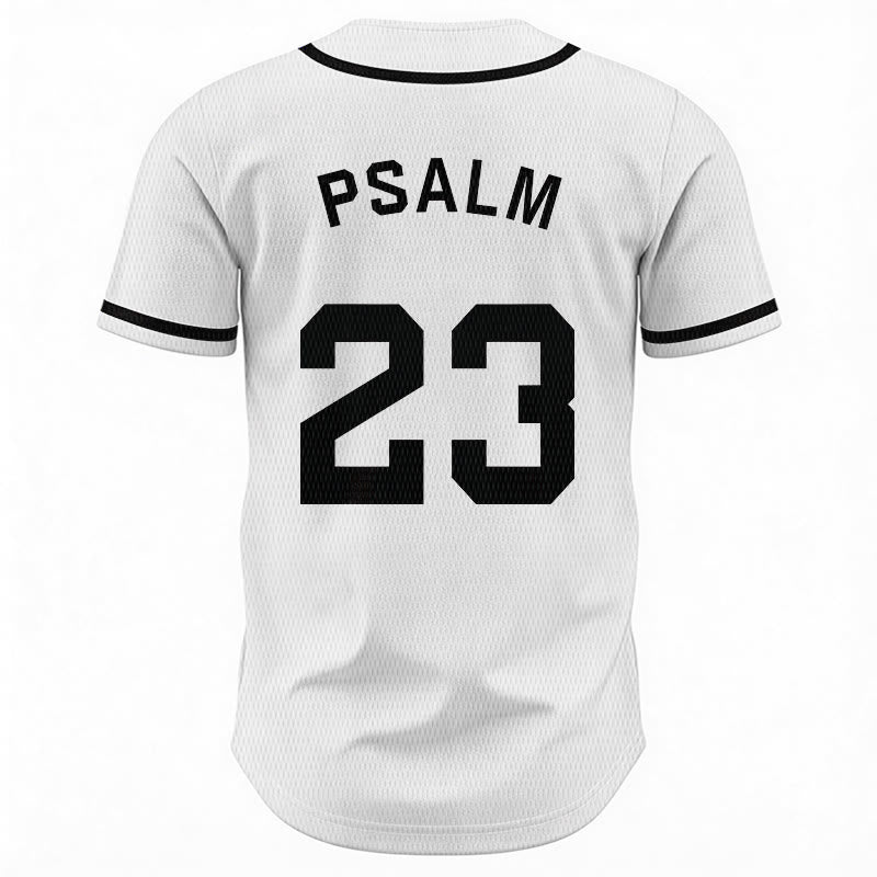 Christianartworkshop Retro Sport Style Psalm 23 Unisex Baseball Jersey - image 11