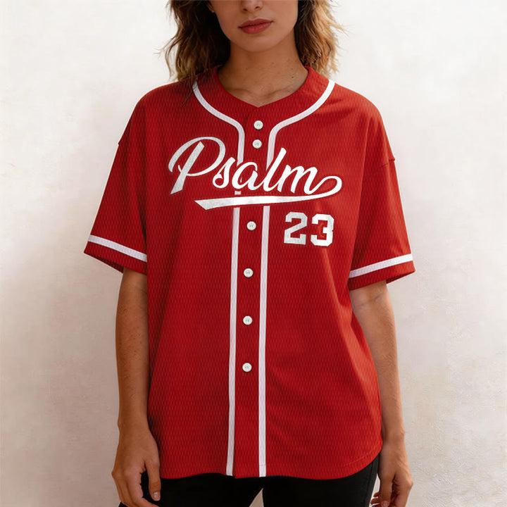 Christianartworkshop Retro Sport Style Psalm 23 Unisex Baseball Jersey - image 24