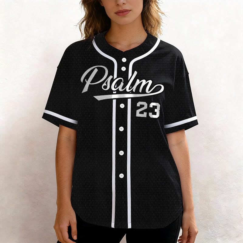 Christianartworkshop Retro Sport Style Psalm 23 Unisex Baseball Jersey - image 17