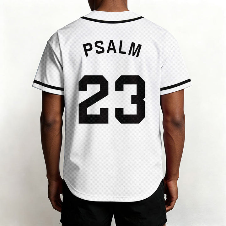 Christianartworkshop Retro Sport Style Psalm 23 Unisex Baseball Jersey - image 12