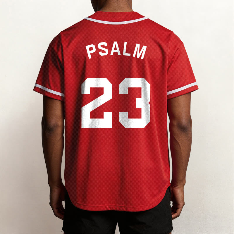 Christianartworkshop Retro Sport Style Psalm 23 Unisex Baseball Jersey - image 26