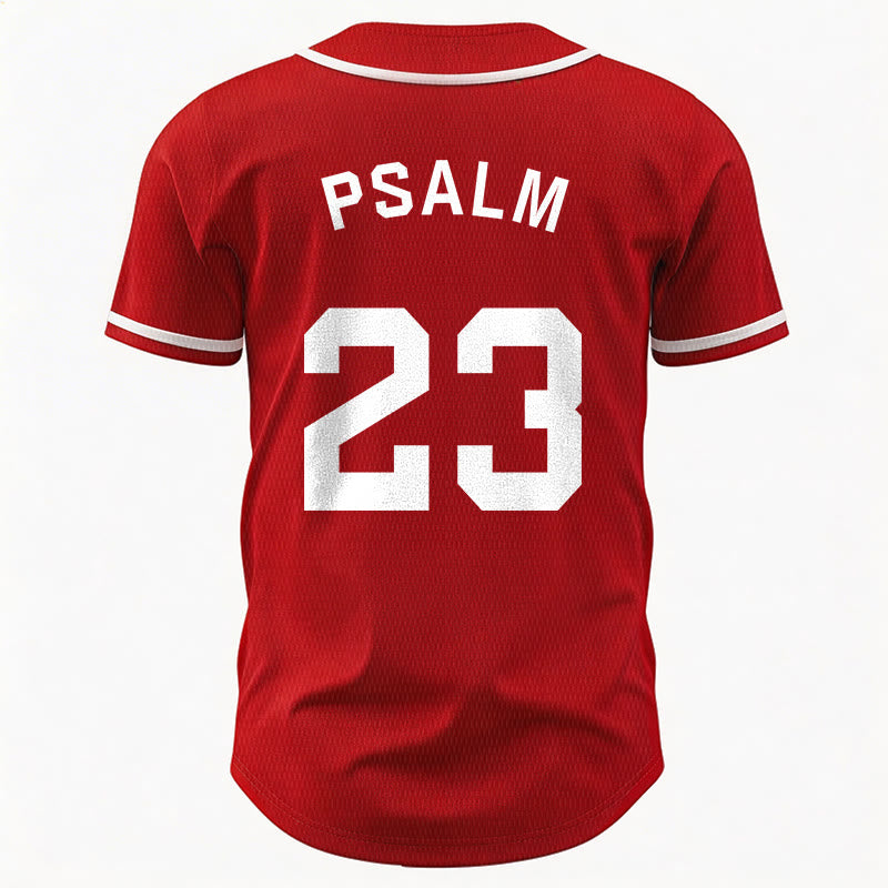 Christianartworkshop Retro Sport Style Psalm 23 Unisex Baseball Jersey - image 25