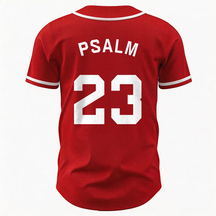 Christianartworkshop Retro Sport Style Psalm 23 Unisex Baseball Jersey - image 25