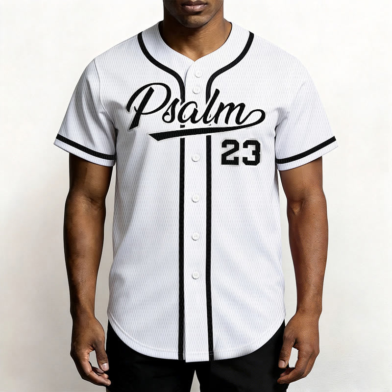 Christianartworkshop Retro Sport Style Psalm 23 Unisex Baseball Jersey - image 9