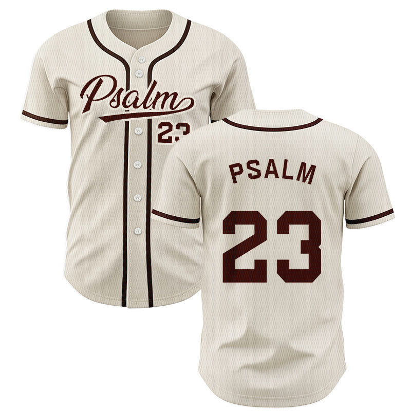 Christianartworkshop Retro Sport Style Psalm 23 Unisex Baseball Jersey - Apricot - 5XL - image 49