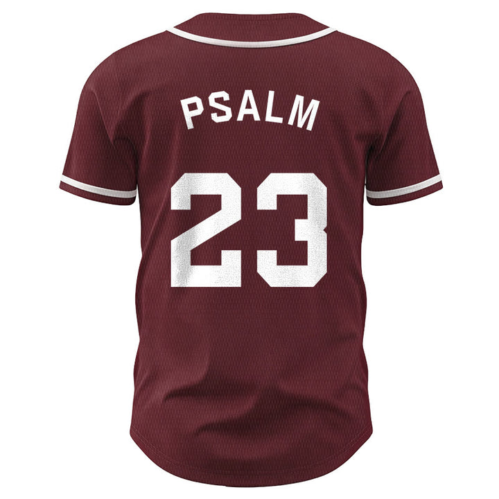 Christianartworkshop Retro Sport Style Psalm 23 Unisex Baseball Jersey - image 32