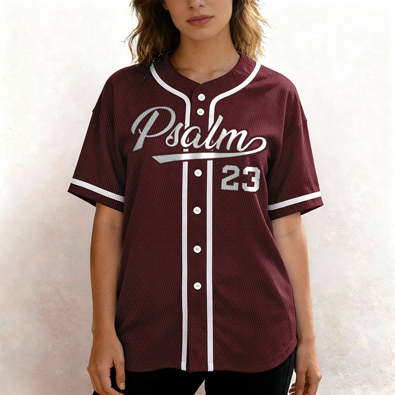 Christianartworkshop Retro Sport Style Psalm 23 Unisex Baseball Jersey - image 30
