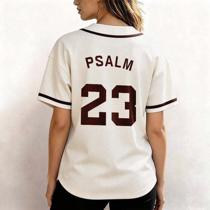 Christianartworkshop Retro Sport Style Psalm 23 Unisex Baseball Jersey - image 55
