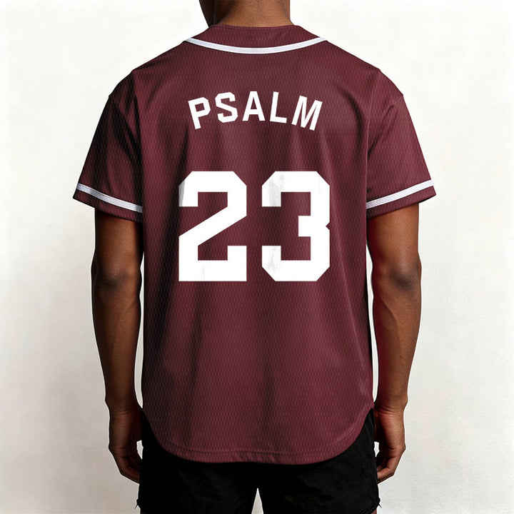 Christianartworkshop Retro Sport Style Psalm 23 Unisex Baseball Jersey - image 33
