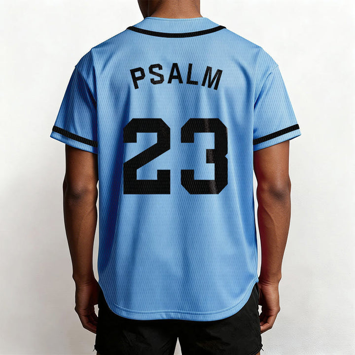 Christianartworkshop Retro Sport Style Psalm 23 Unisex Baseball Jersey - image 40