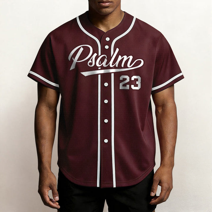 Christianartworkshop Retro Sport Style Psalm 23 Unisex Baseball Jersey - image 29