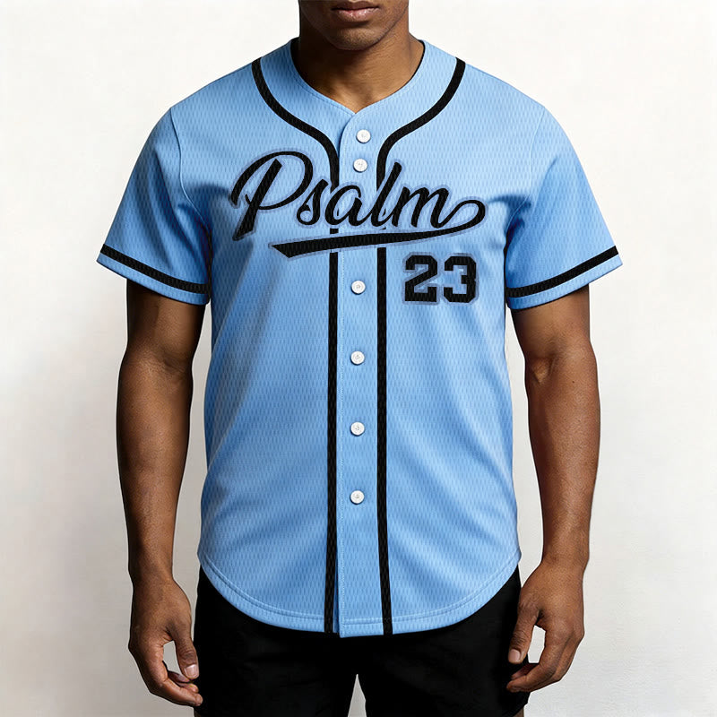 Christianartworkshop Retro Sport Style Psalm 23 Unisex Baseball Jersey - image 37