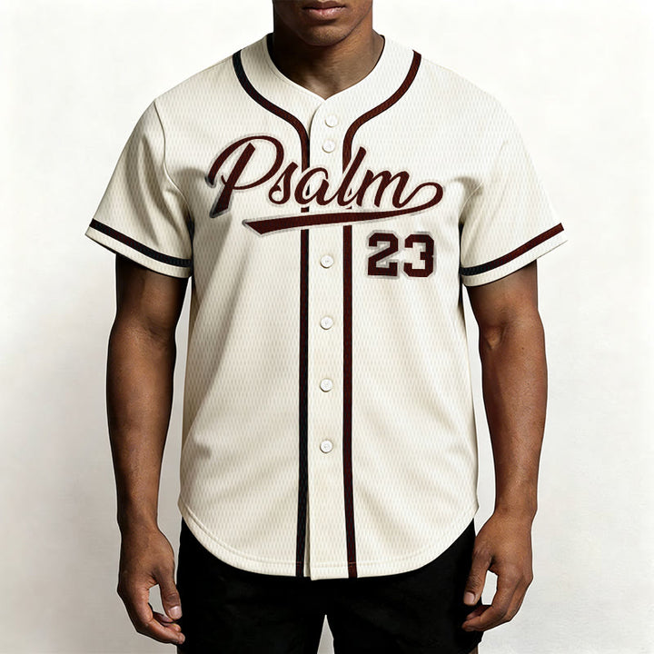 Christianartworkshop Retro Sport Style Psalm 23 Unisex Baseball Jersey - image 51