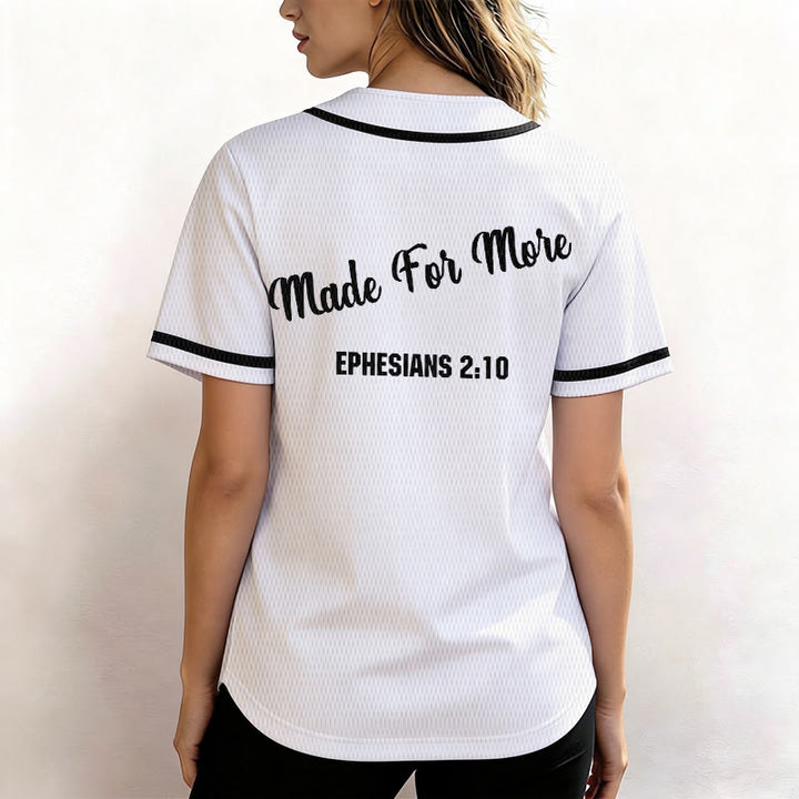 Christianartworkshop Made For More Ephesians 2:10 Unisex Baseball Jersey - image 13