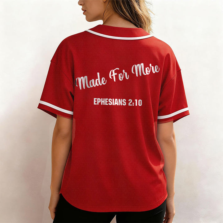 Christianartworkshop Made For More Ephesians 2:10 Unisex Baseball Jersey - image 27