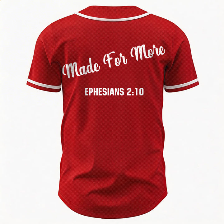 Christianartworkshop Made For More Ephesians 2:10 Unisex Baseball Jersey - image 25