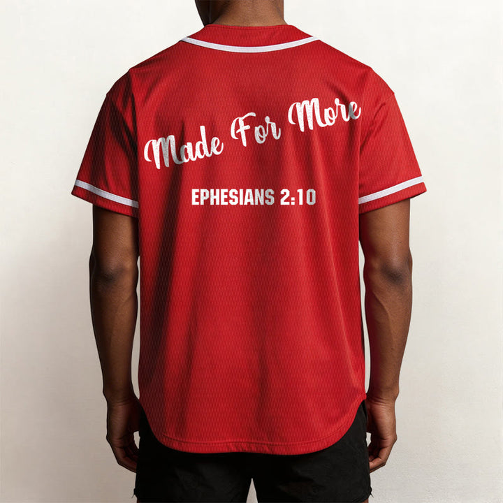 Christianartworkshop Made For More Ephesians 2:10 Unisex Baseball Jersey - image 26