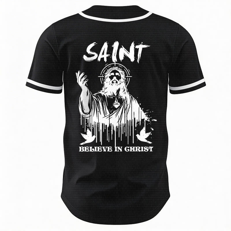 Christianartworkshop Saint Believe In Christ Unisex Baseball Jersey - image 11