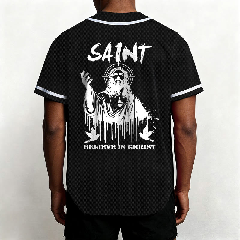 Christianartworkshop Saint Believe In Christ Unisex Baseball Jersey - image 12