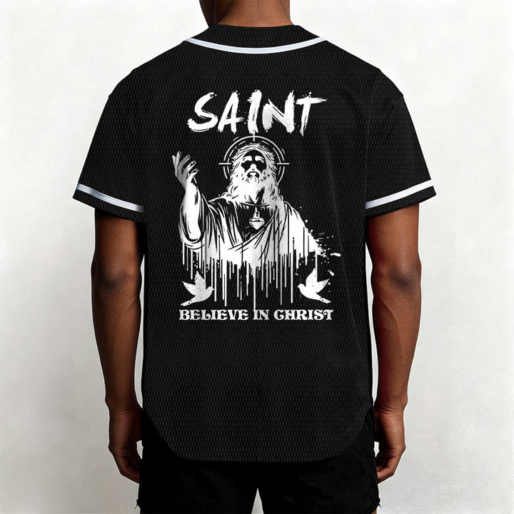 Christianartworkshop Saint Believe In Christ Unisex Baseball Jersey - image 12