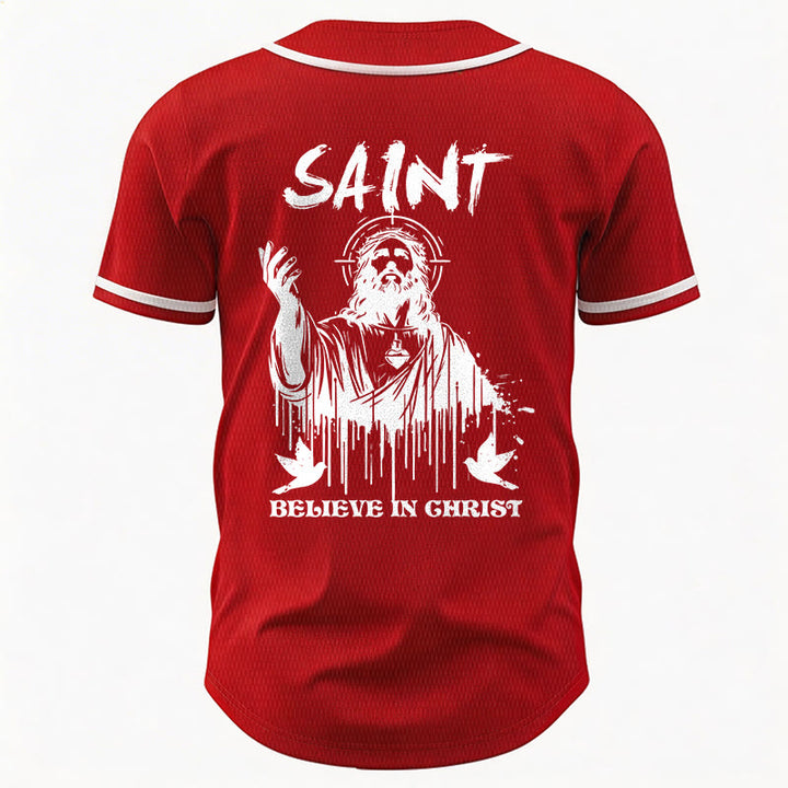 Christianartworkshop Saint Believe In Christ Unisex Baseball Jersey - image 18
