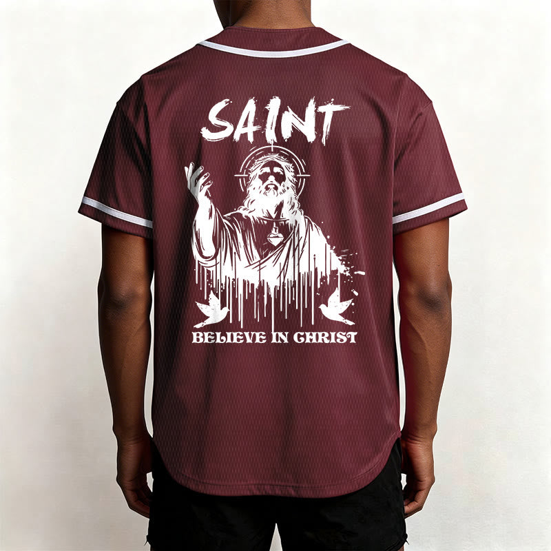 Christianartworkshop Saint Believe In Christ Unisex Baseball Jersey - image 26