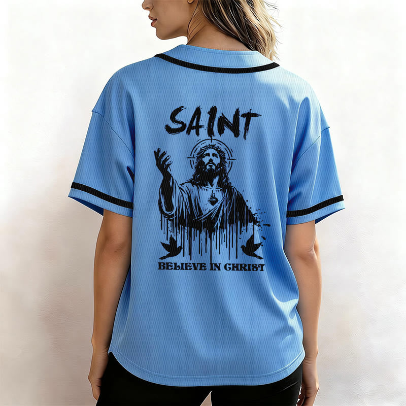 Christianartworkshop Saint Believe In Christ Unisex Baseball Jersey - image 34