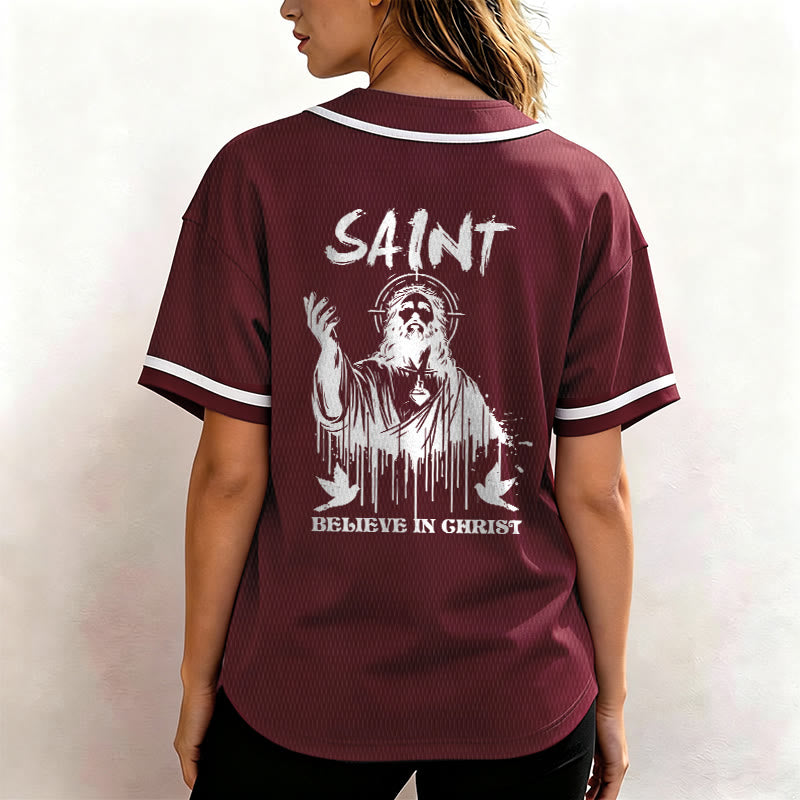 Christianartworkshop Saint Believe In Christ Unisex Baseball Jersey - image 27