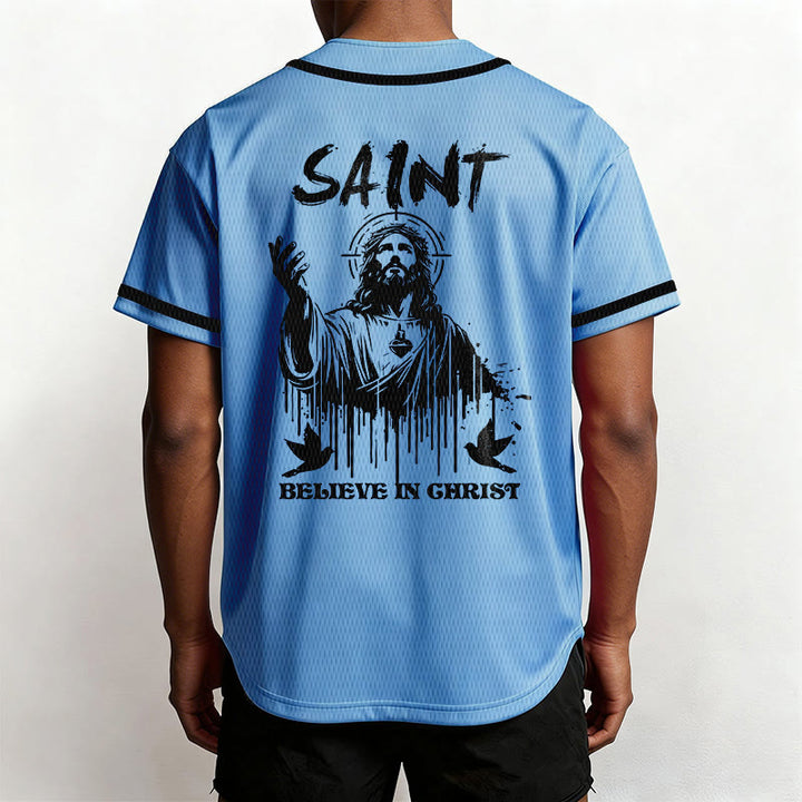 Christianartworkshop Saint Believe In Christ Unisex Baseball Jersey - image 33