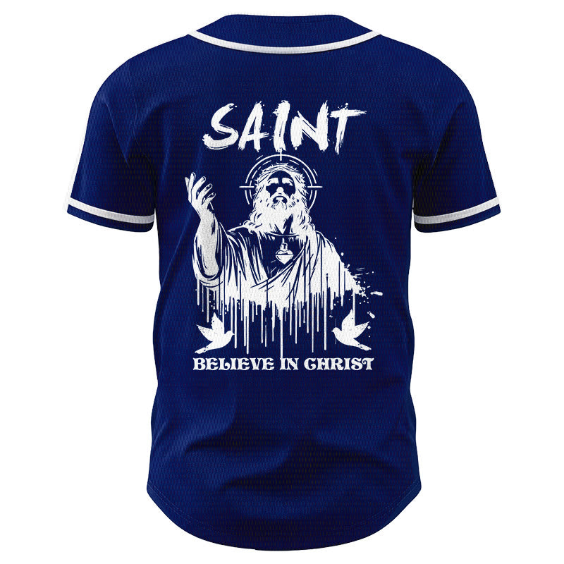 Christianartworkshop Saint Believe In Christ Unisex Baseball Jersey - image 39
