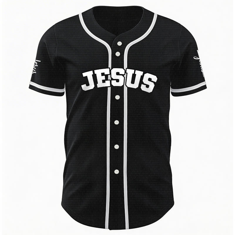 Christianartworkshop Classic Jesus Personalized Sportswear Unisex Custom Baseball Jersey - image 1