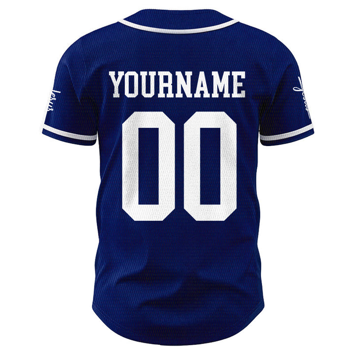 Christianartworkshop Bold Team Jesus Custom Name Number Unisex Custom Baseball Jersey - image 4
