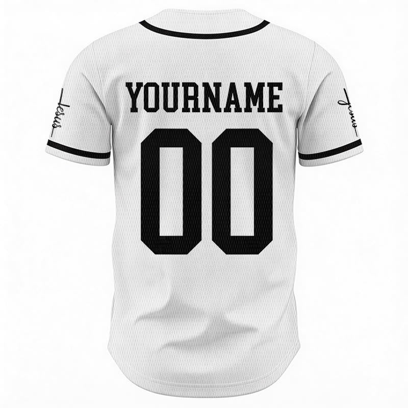 Christianartworkshop Bold Team Jesus Custom Name Number Unisex Custom Baseball Jersey - image 10