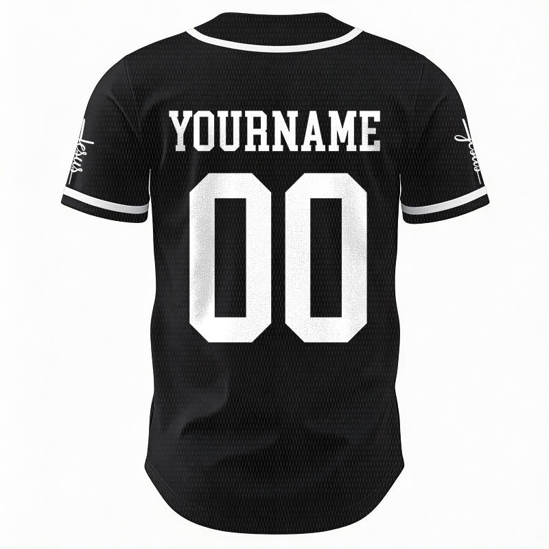 Christianartworkshop Bold Team Jesus Custom Name Number Unisex Custom Baseball Jersey - image 17