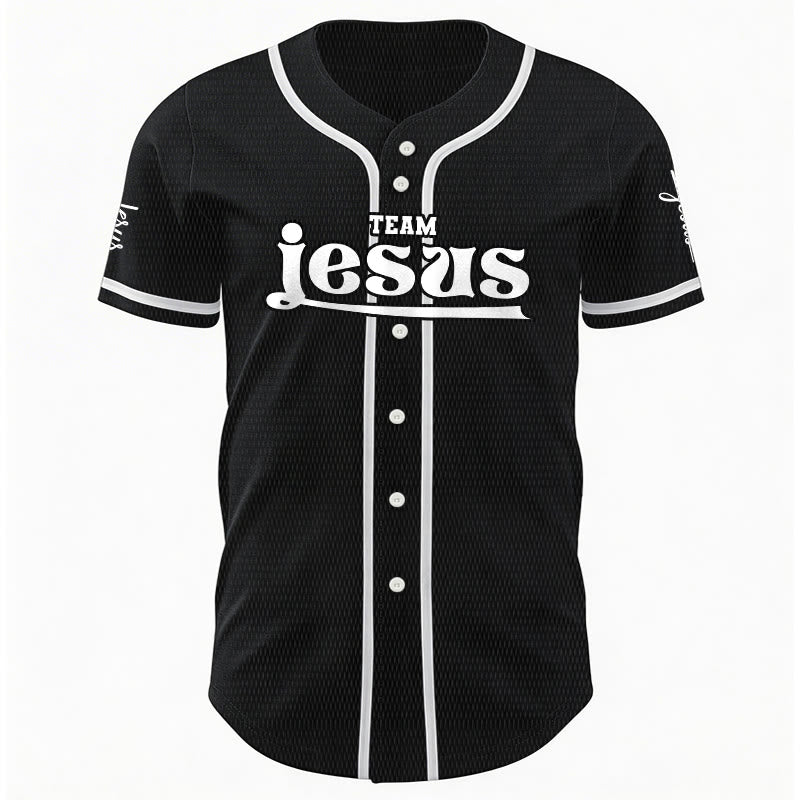 Christianartworkshop Bold Team Jesus Custom Name Number Unisex Custom Baseball Jersey - image 14