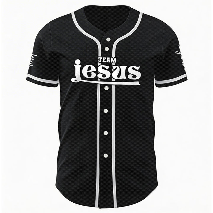 Christianartworkshop Bold Team Jesus Custom Name Number Unisex Custom Baseball Jersey - image 14