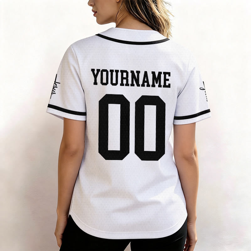 Christianartworkshop Bold Team Jesus Custom Name Number Unisex Custom Baseball Jersey - image 12