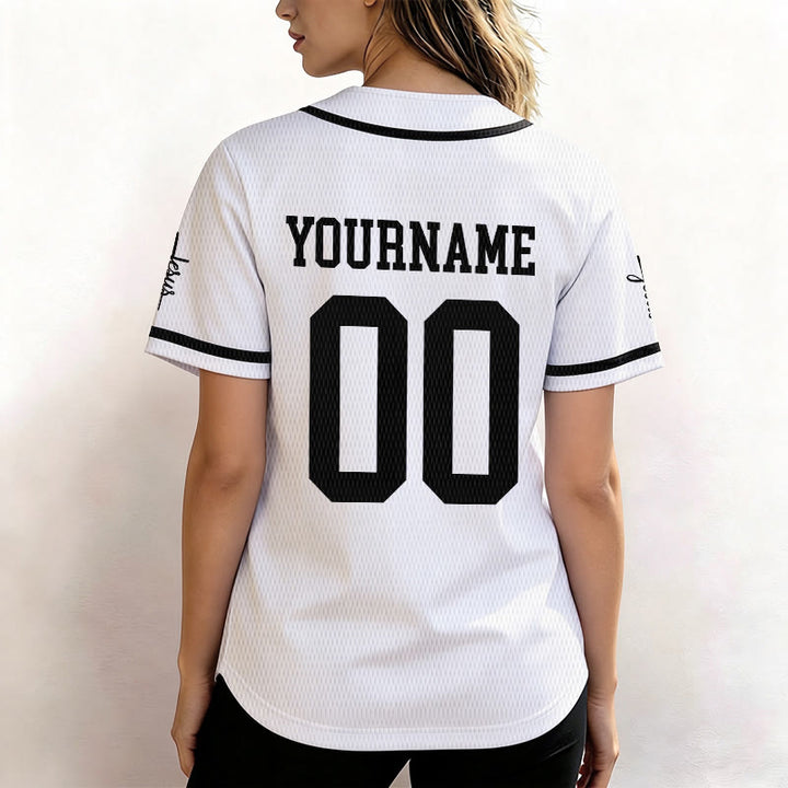 Christianartworkshop Bold Team Jesus Custom Name Number Unisex Custom Baseball Jersey - image 12