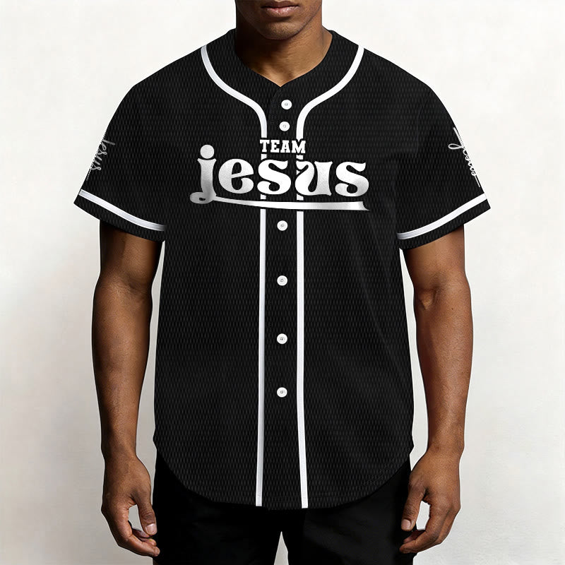 Christianartworkshop Bold Team Jesus Custom Name Number Unisex Custom Baseball Jersey - image 15