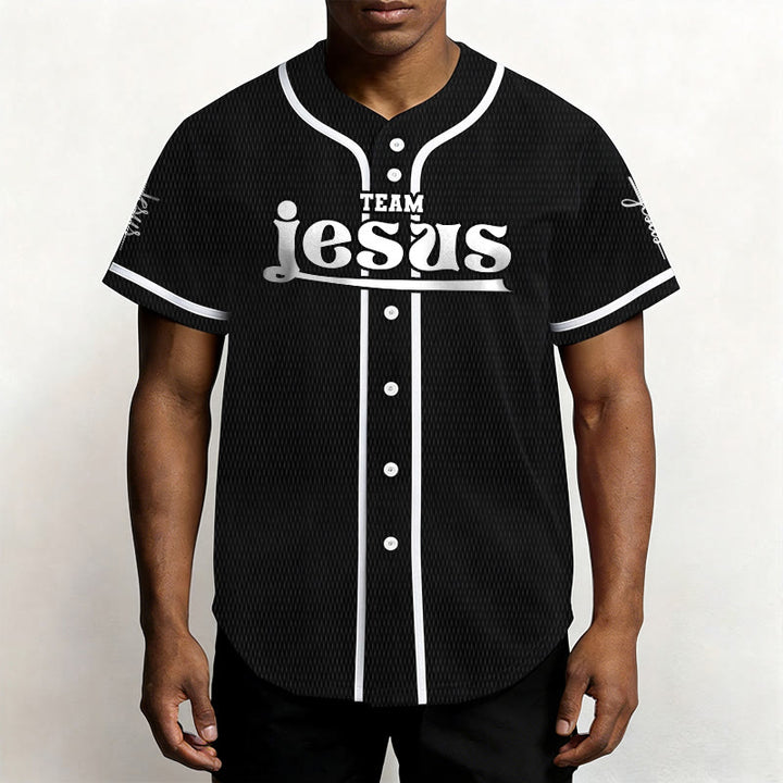 Christianartworkshop Bold Team Jesus Custom Name Number Unisex Custom Baseball Jersey - image 15