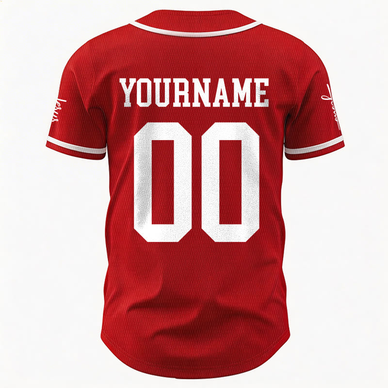 Christianartworkshop Bold Team Jesus Custom Name Number Unisex Custom Baseball Jersey - image 23