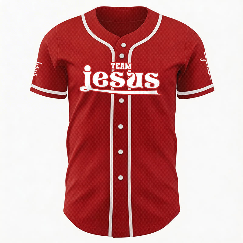 Christianartworkshop Bold Team Jesus Custom Name Number Unisex Custom Baseball Jersey - image 20