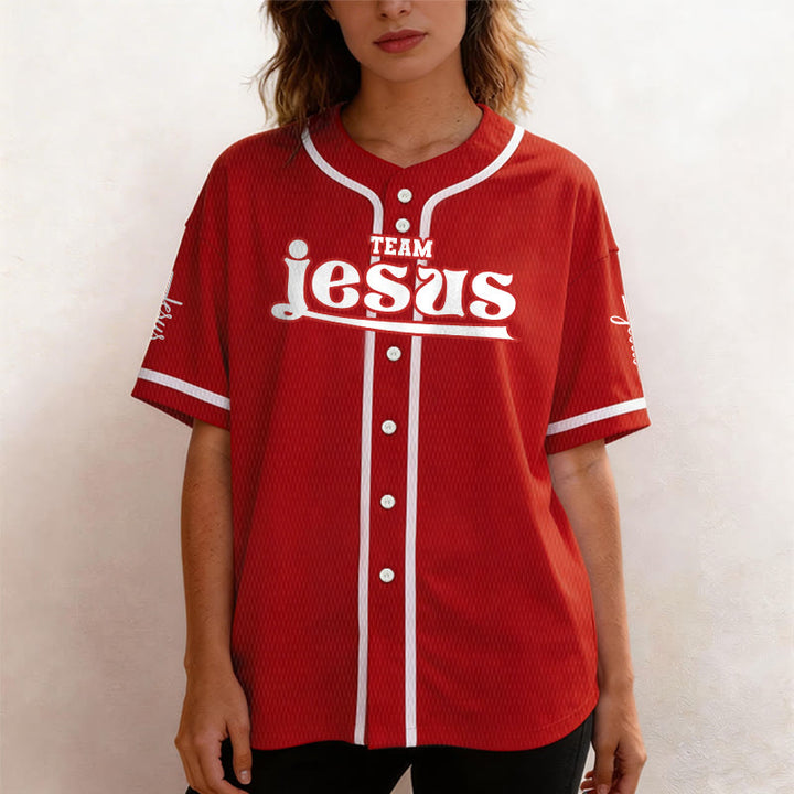 Christianartworkshop Bold Team Jesus Custom Name Number Unisex Custom Baseball Jersey - image 22