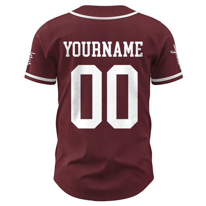Christianartworkshop Bold Team Jesus Custom Name Number Unisex Custom Baseball Jersey - image 29
