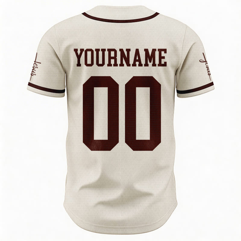 Christianartworkshop Bold Team Jesus Custom Name Number Unisex Custom Baseball Jersey - image 47